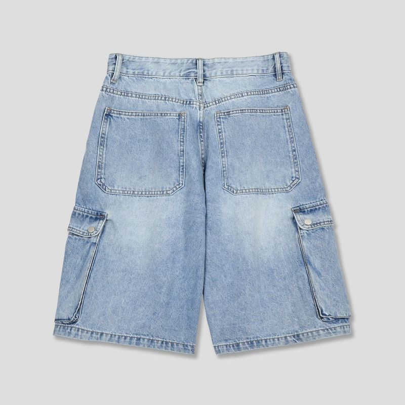 Baek Denim Cargo Bermuda (2color)