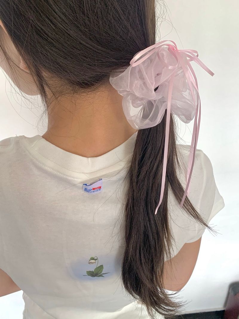 justformes2（ジャストフォーミー）の「シフォンリボンスクランチ (3 Colors)（ヘアアクセサリー）」
