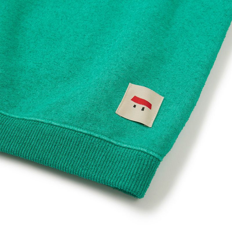 [OATSLIFE] Milk foam pullover / Emerald