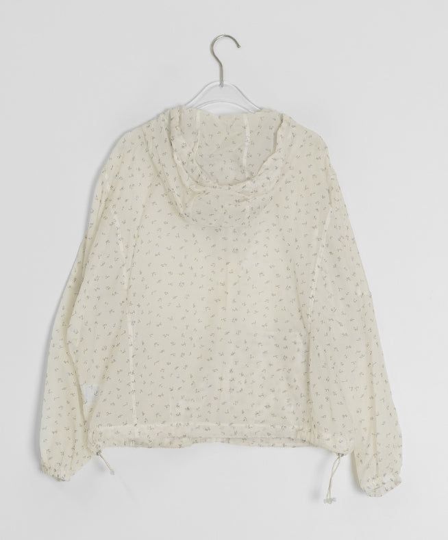 Ikoha Flower String Hood Windbreaker