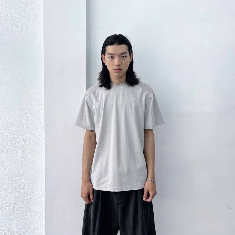FADE MEET（フェードミート）の「Minimal Paneled Loose Tee（Tops）」