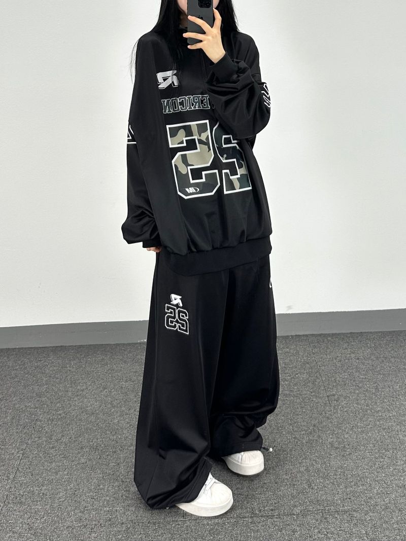 25 lettering jersey pants