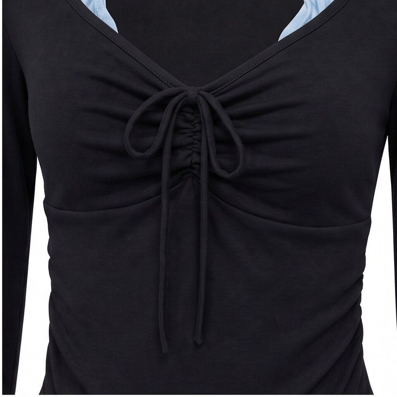 Eira Halter Layered Shirring T-shirt