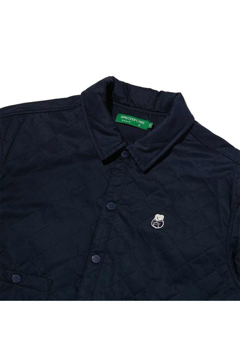 Quilting 2Way Shirt Jacket_Navy