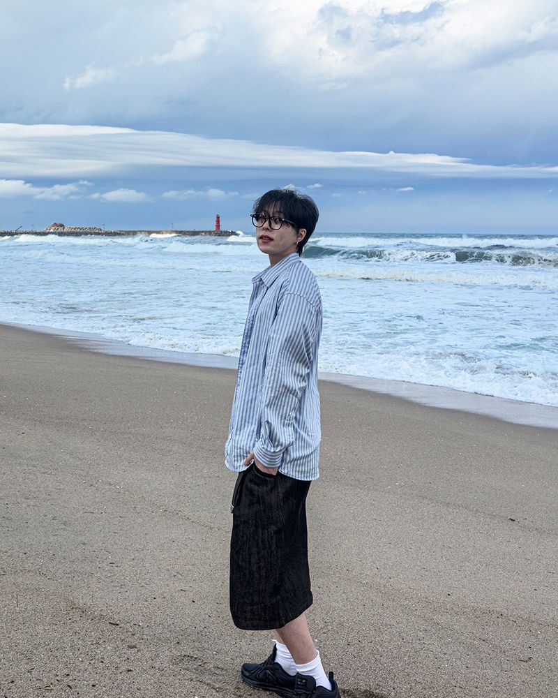 Pastel Oversized Stripe Shirt