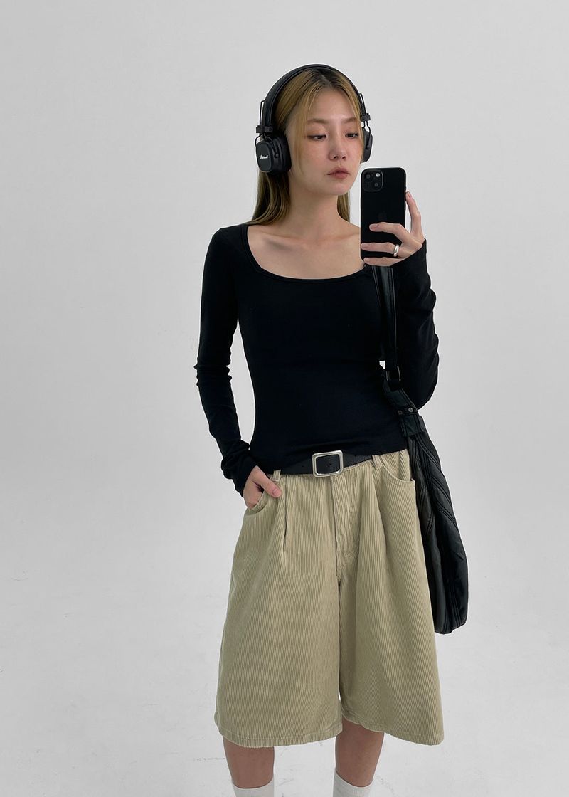 [MADE] Keyed Corduroy Bermuda Pants