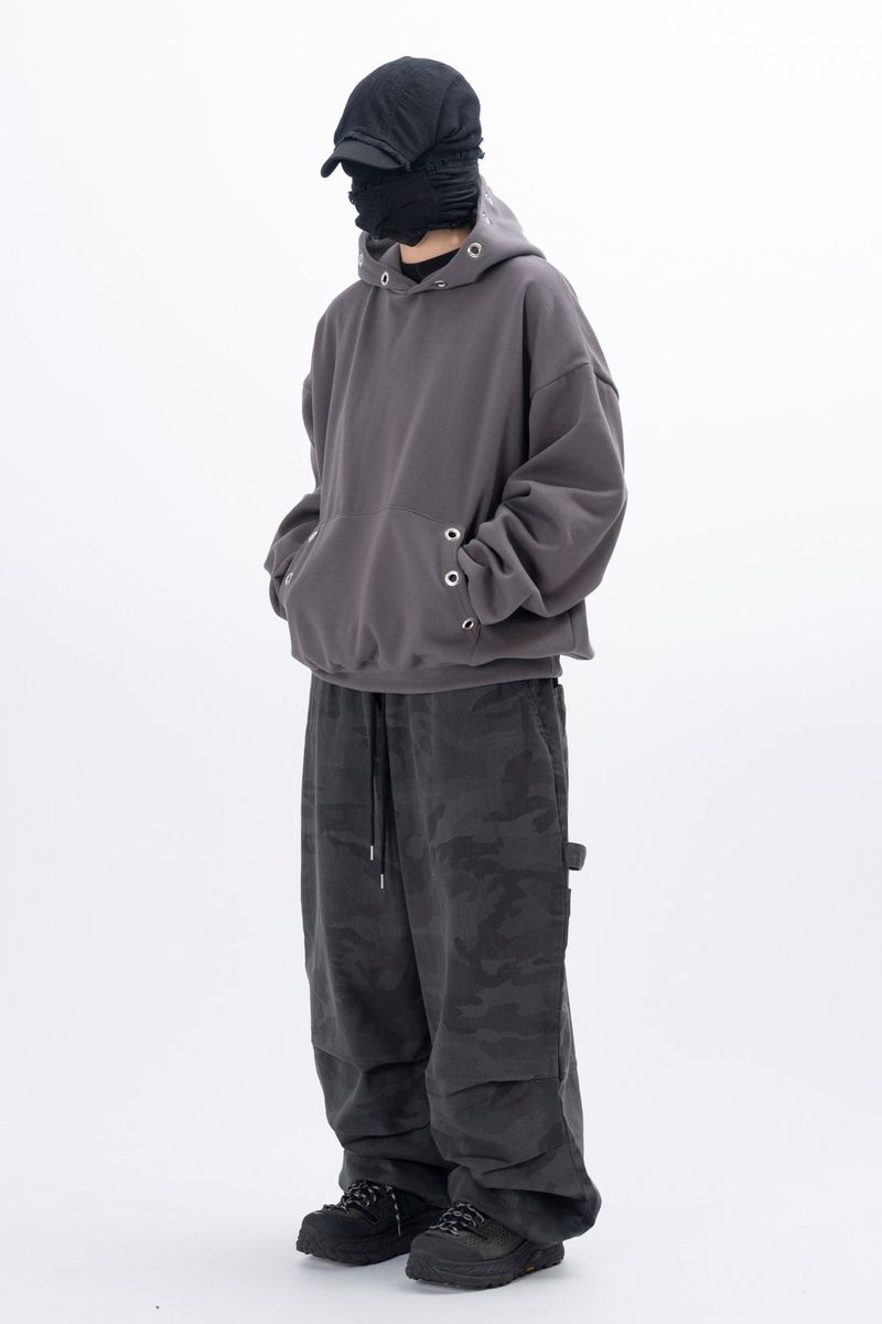 Maaad Eyelet Fleece Hoodie