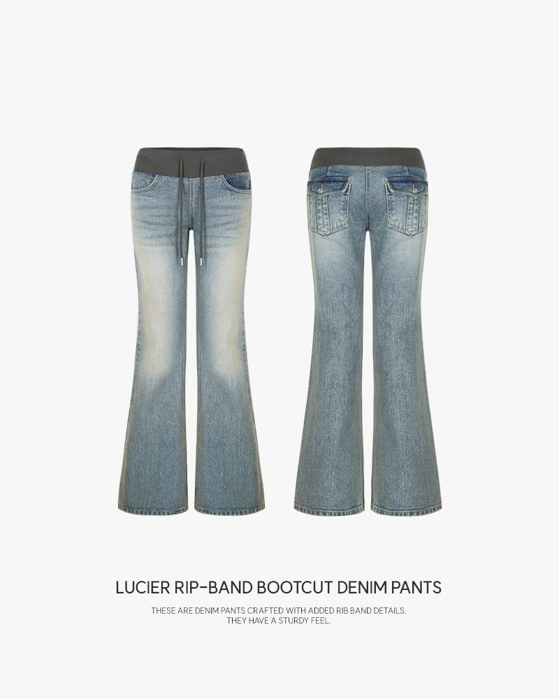 BEIDELLI（ベイデリー）の「[ORIGINAL] Lucier Rip-Band Bootcut Denim Pants（Pants）」