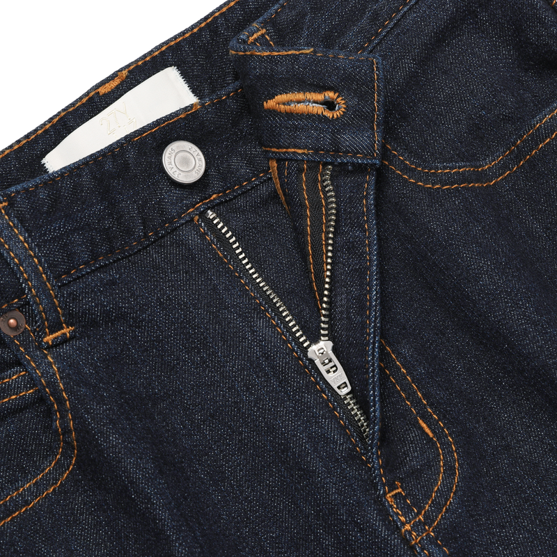 Indigo wide boots cut - D003