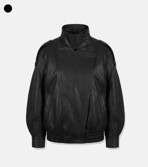 26SS★ [ EEUN MADE] Biker clip leather jumper