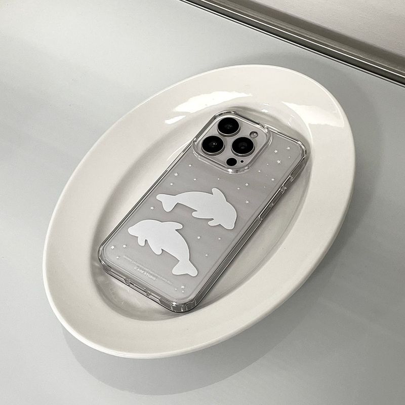 aoe studio（ アオエ スタジオ）の「[MADE] ラッキードルフィンジェリーハードケース（スマホグッズ/小物）」