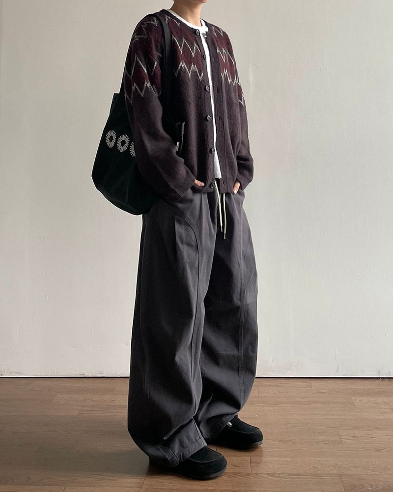 ボリューム リベット コットン パンツ