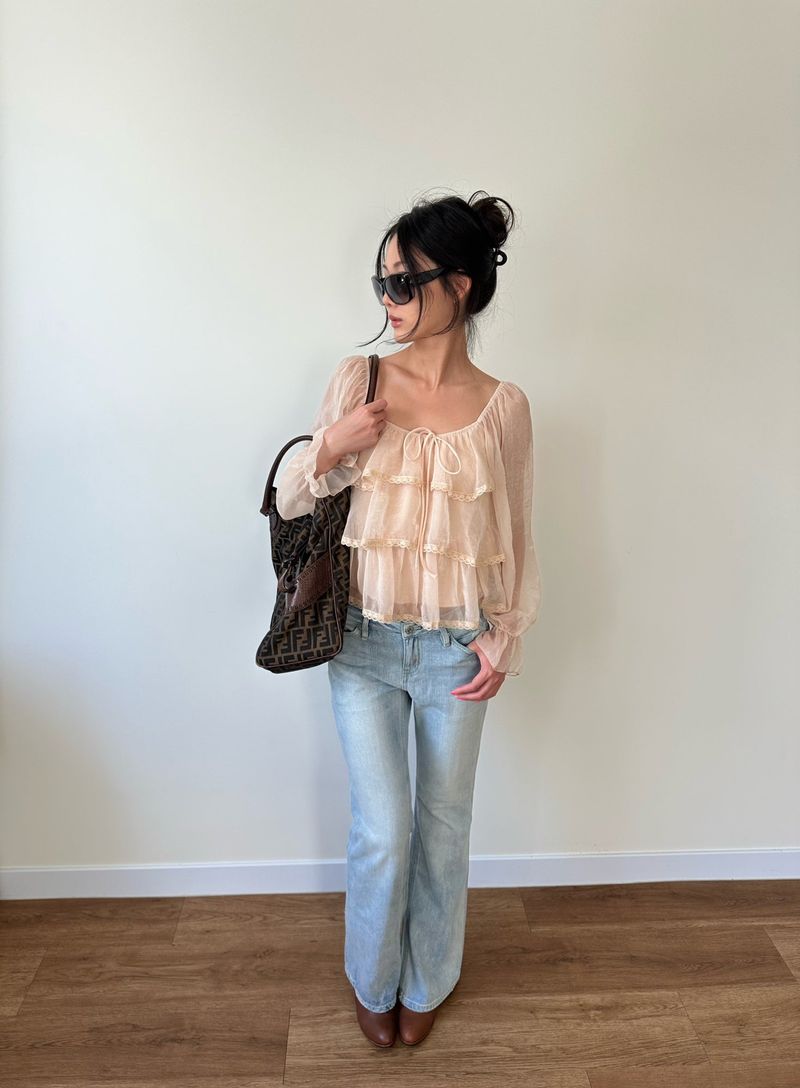fairy ruffle blouse