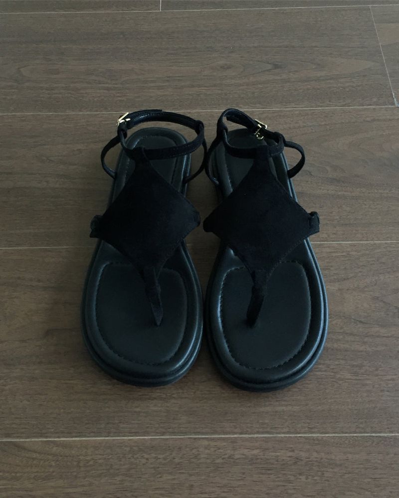 suede strap sandals (2color)