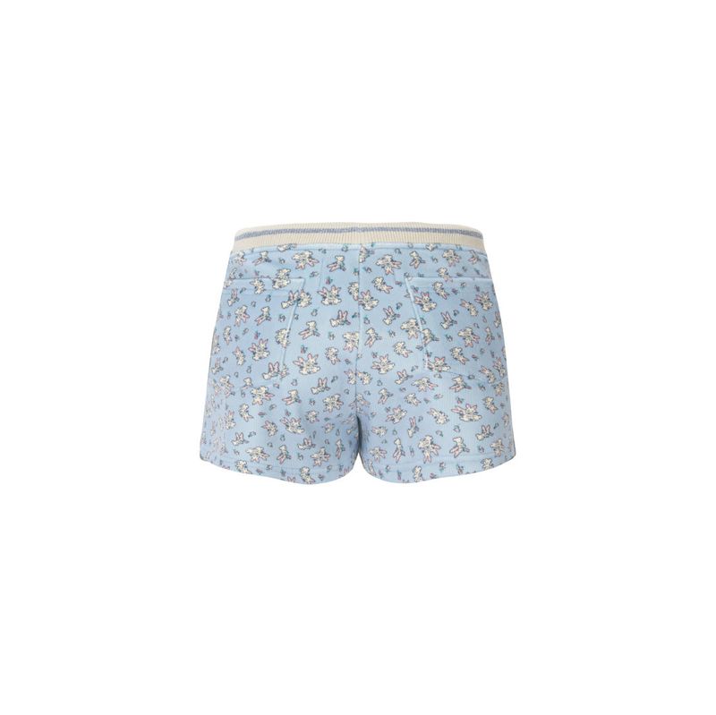 rabbit fluffy shorts babi blue