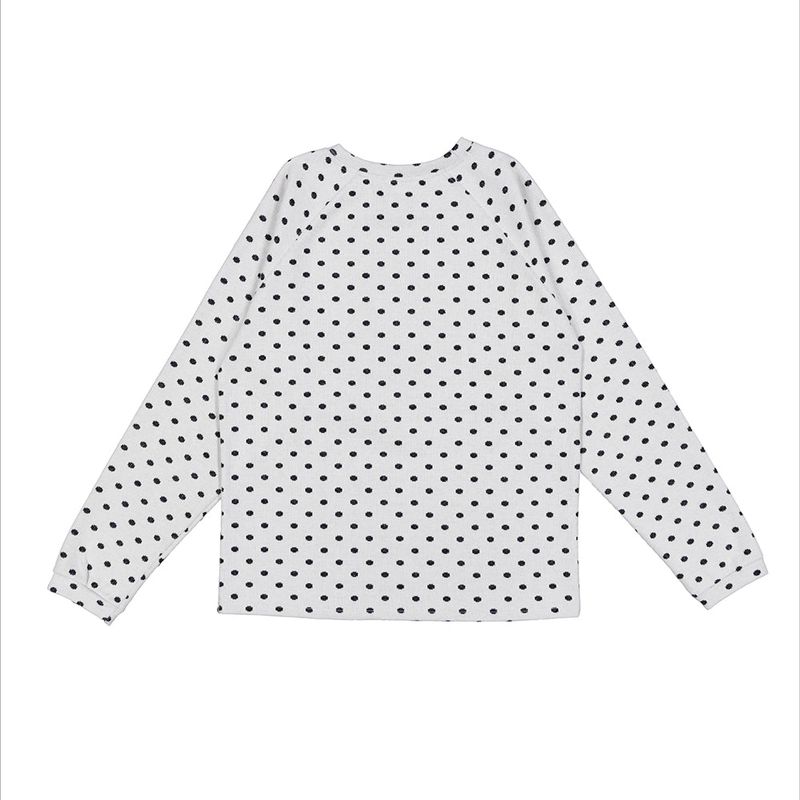 Rib Dot Raglan Tee (white)