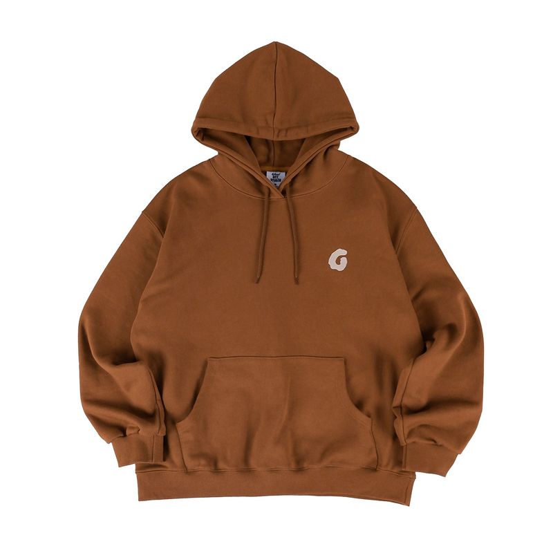 GOOFOFF MAIN LOGO HOODIE - ( Brown )