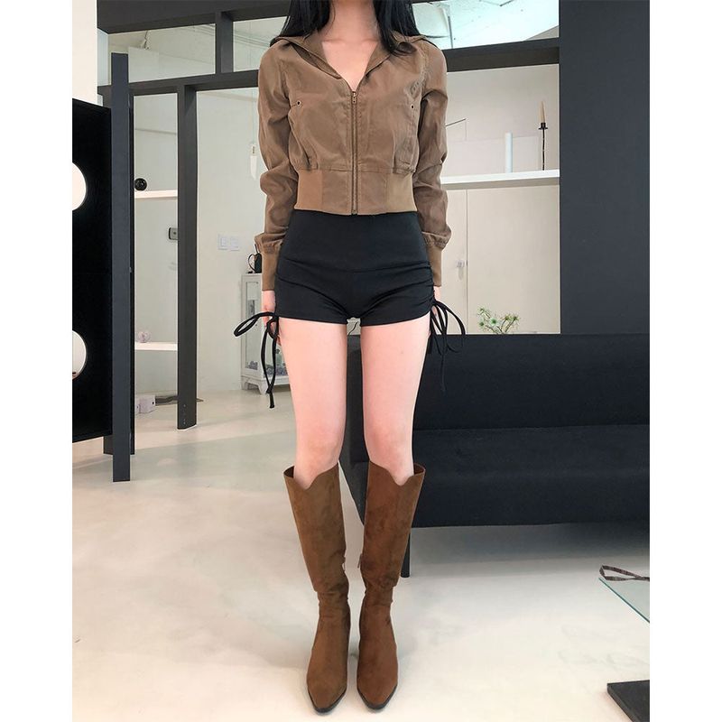 Side Shirring Shorts