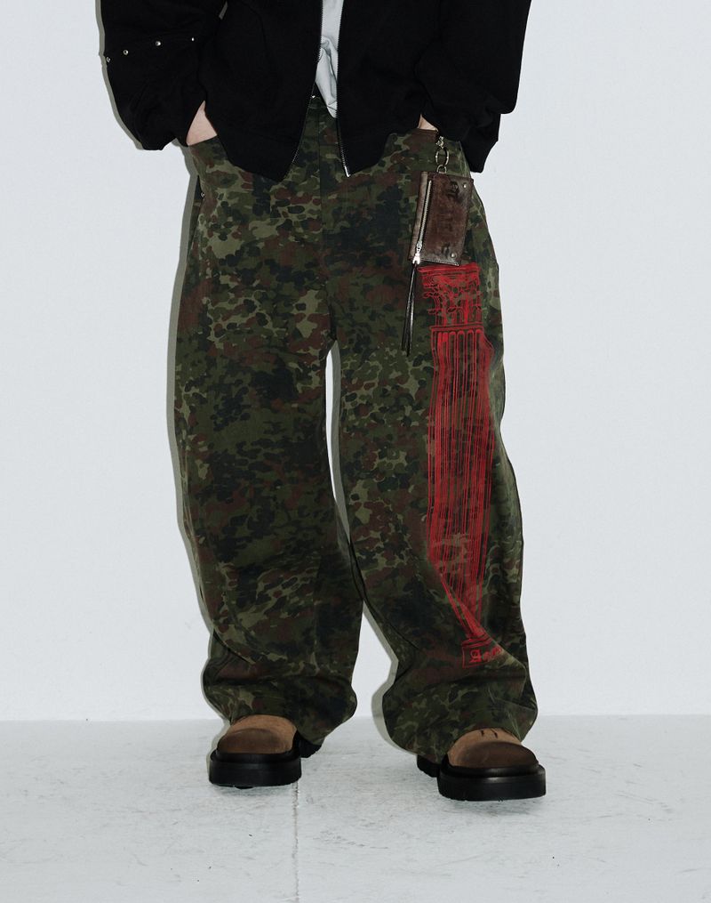 AAMBITION（アアンビション）の「Column Wide Pants (Rough-camo)（Pants）」