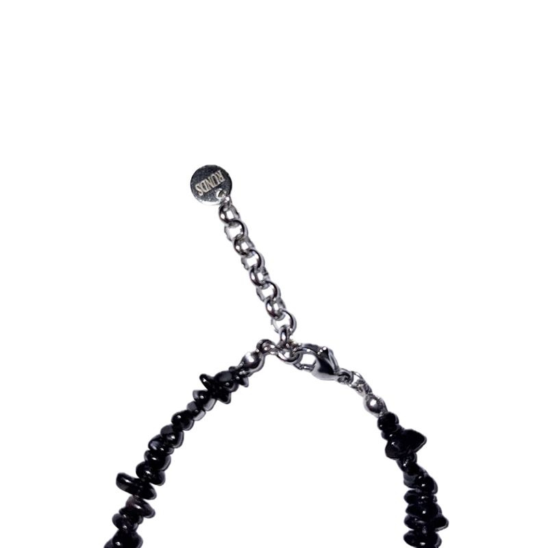 mini gemstone bracelet (black)