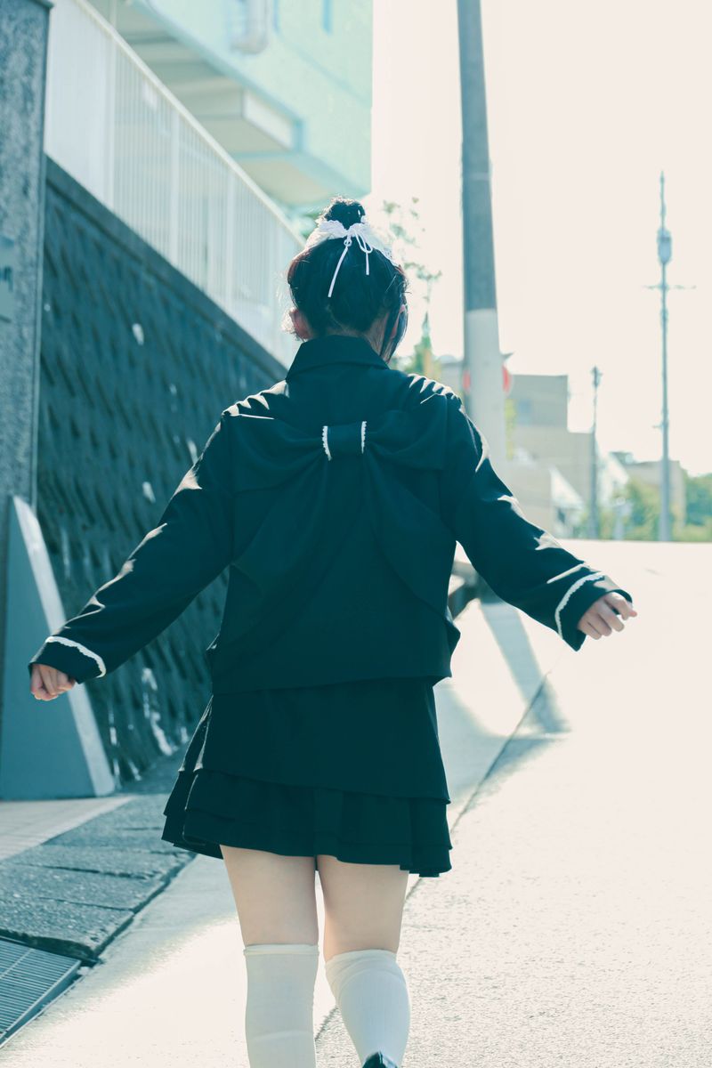 bigribbon jacket(black)