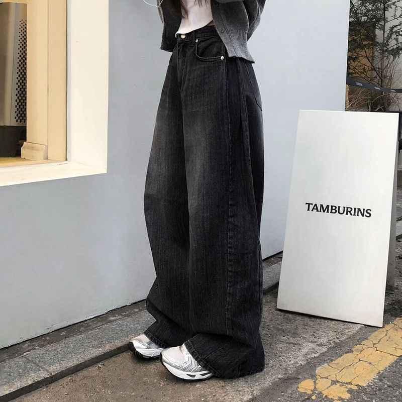 [BELLIDE MADE] サイドフォールディングワイドデニムパンツ