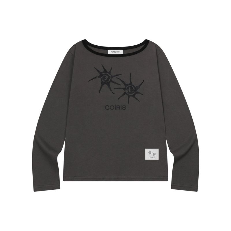 SOLUNA ONE SHOULDER LONG SLEEVE T (2COLOR)