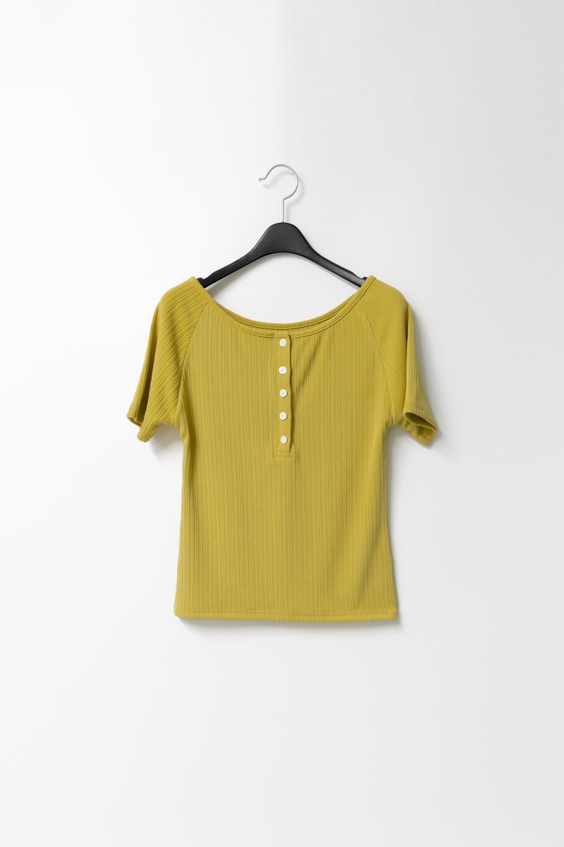 golgi raglan button top(5colors)