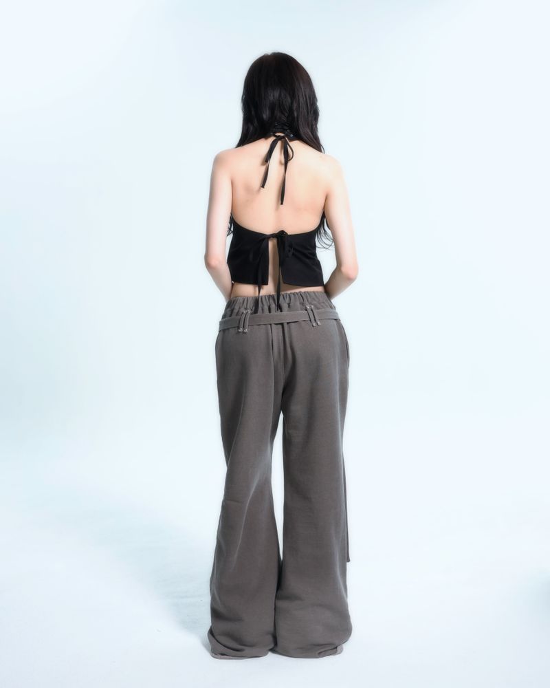 Buckle Sweatpants - Pigment Brown
