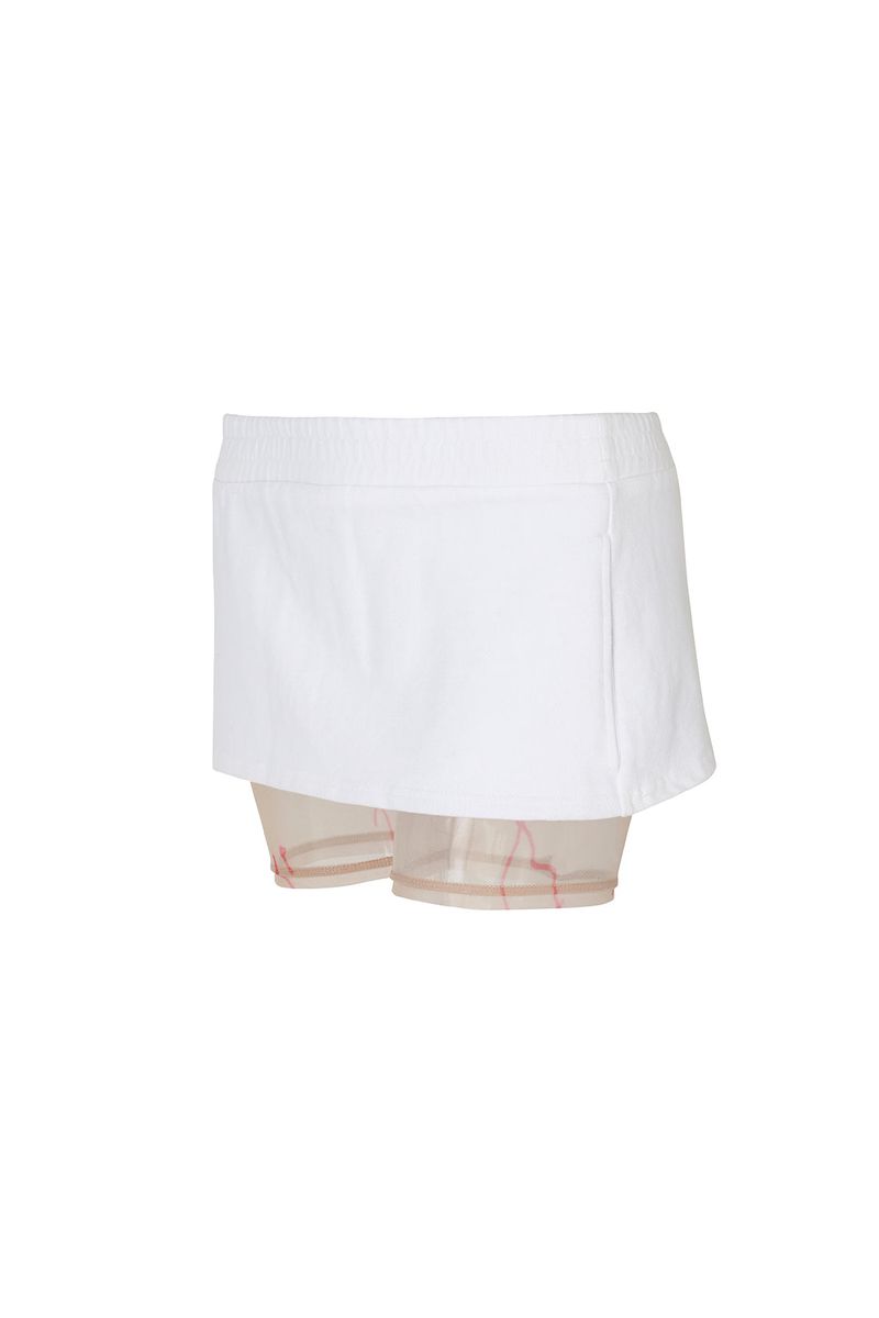 [MADE] HALF CUT-OUT JERSEY SKIRT WHITE