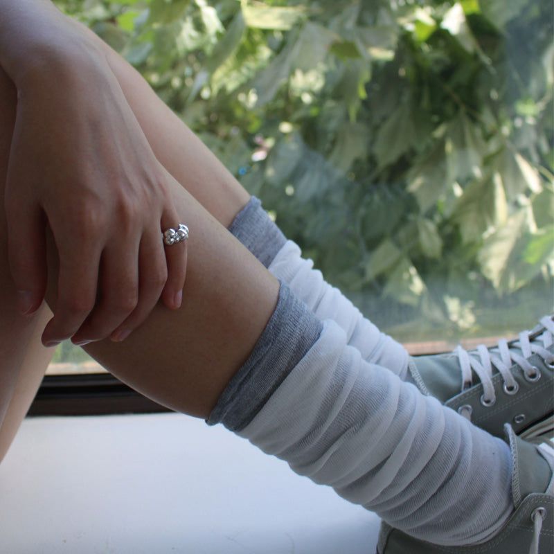 Bubble Cloud Midi Ring(Glossy)