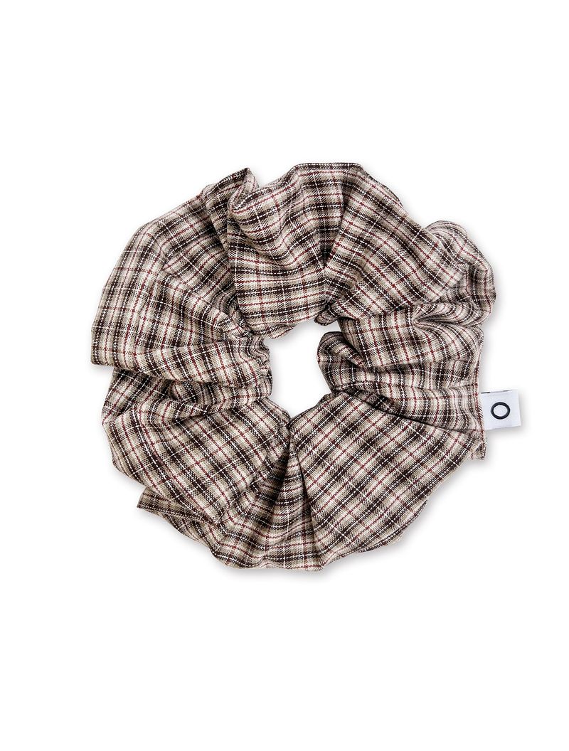 O Logo Check Scrunchie