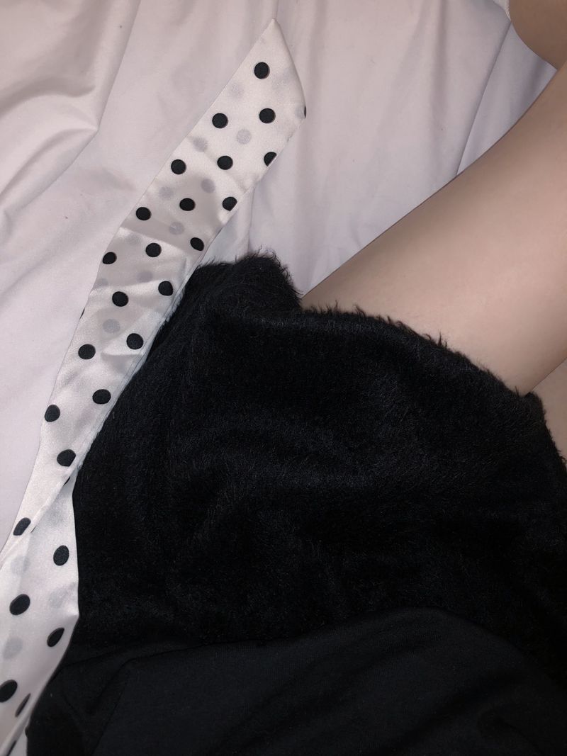 Fur Balloon Mini Shorts