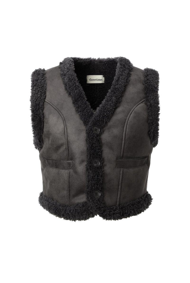 Curly fur vest