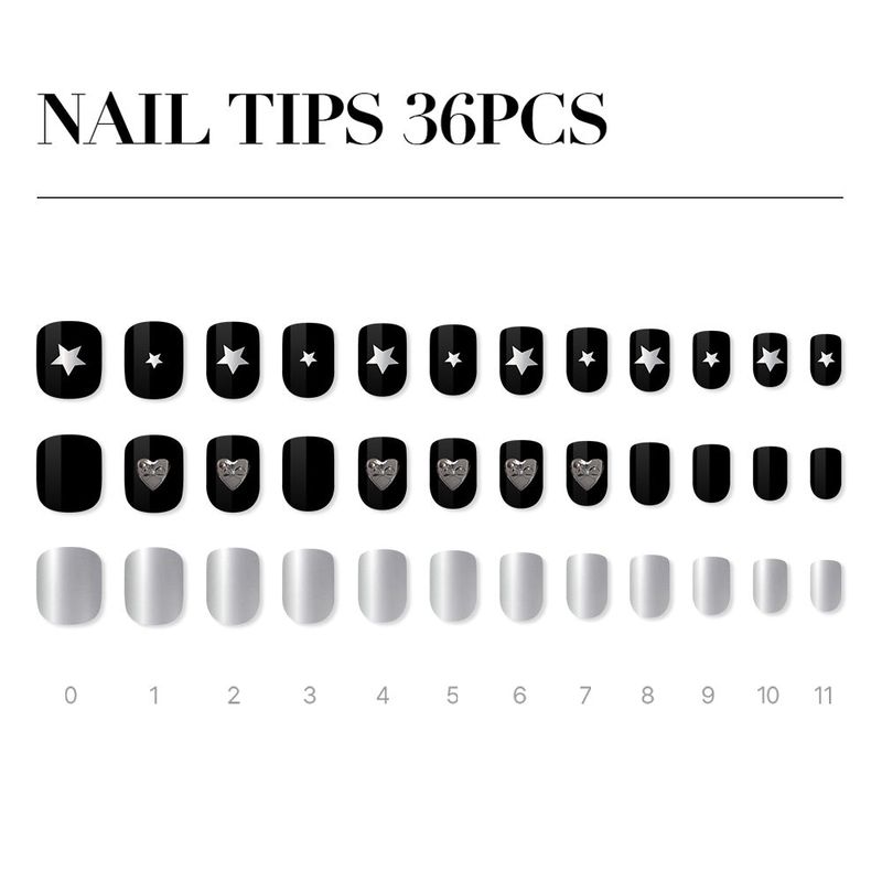 MUZMAK Reusable Nail Tip Dazed(Short Square)