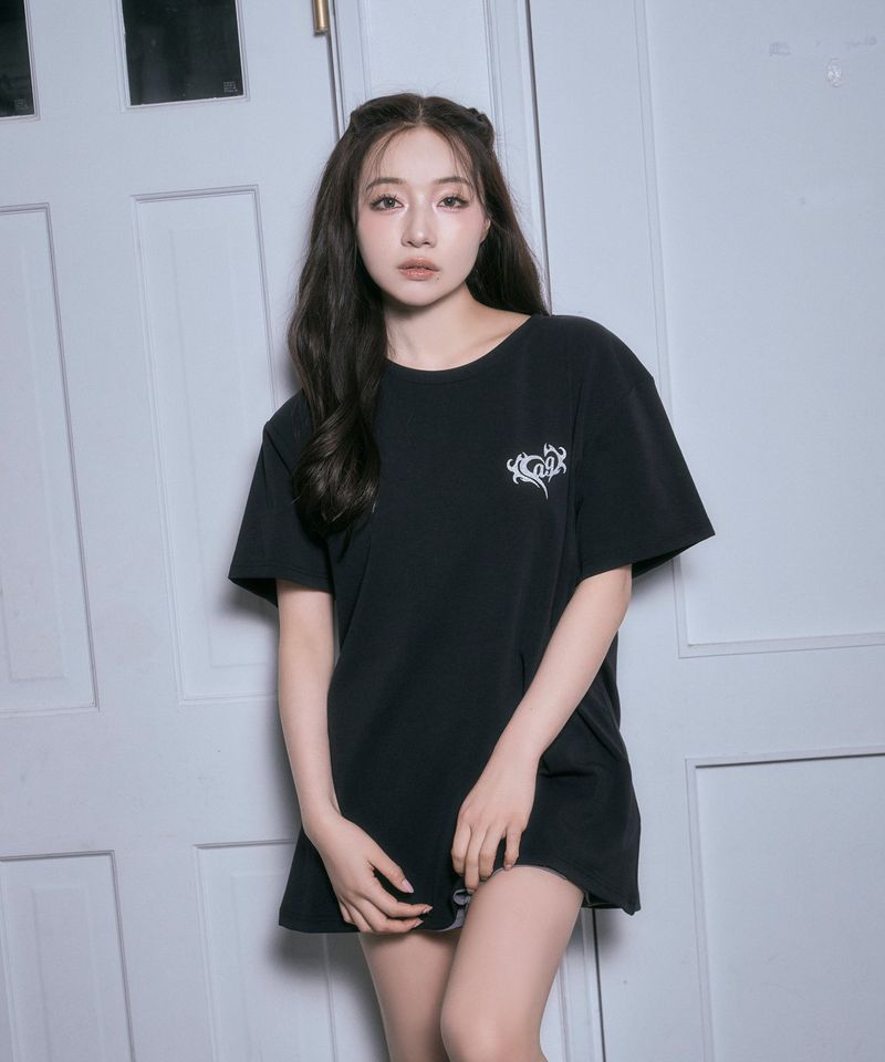 レースハートTシャツ