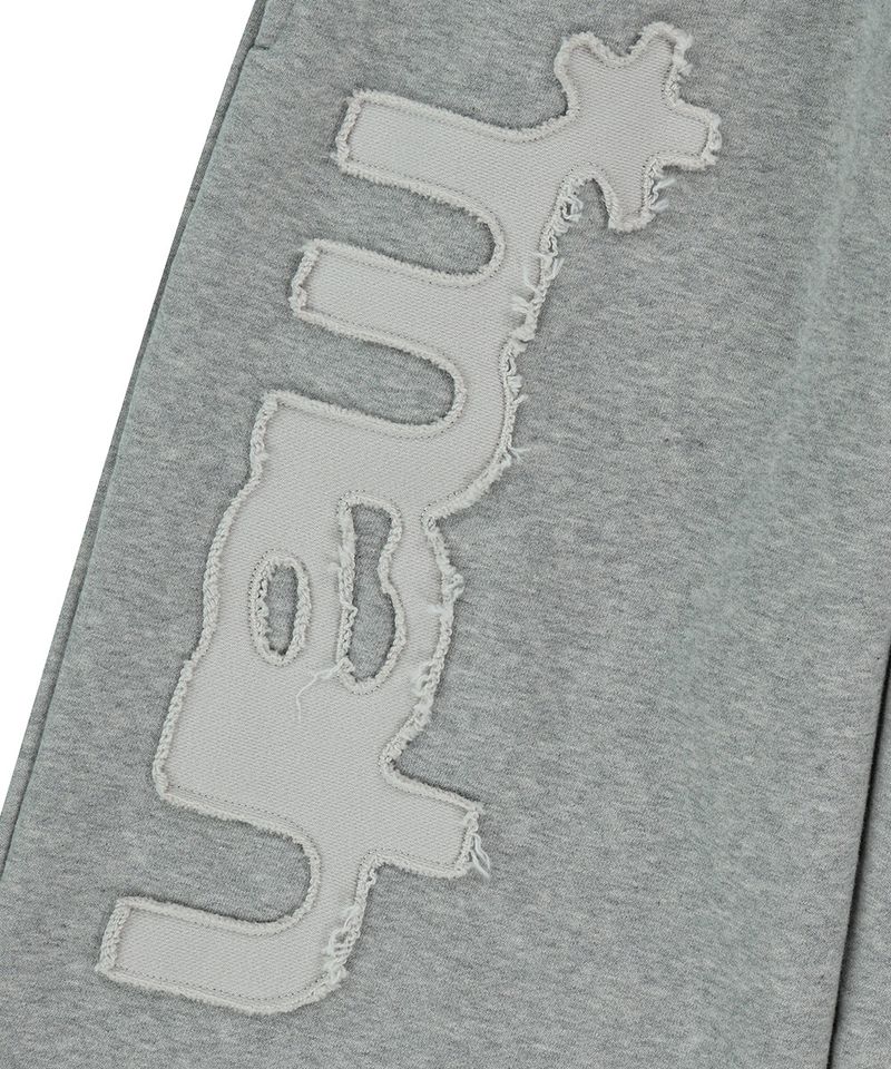 mah CUT OFF APPLIQUE SWEATPANT