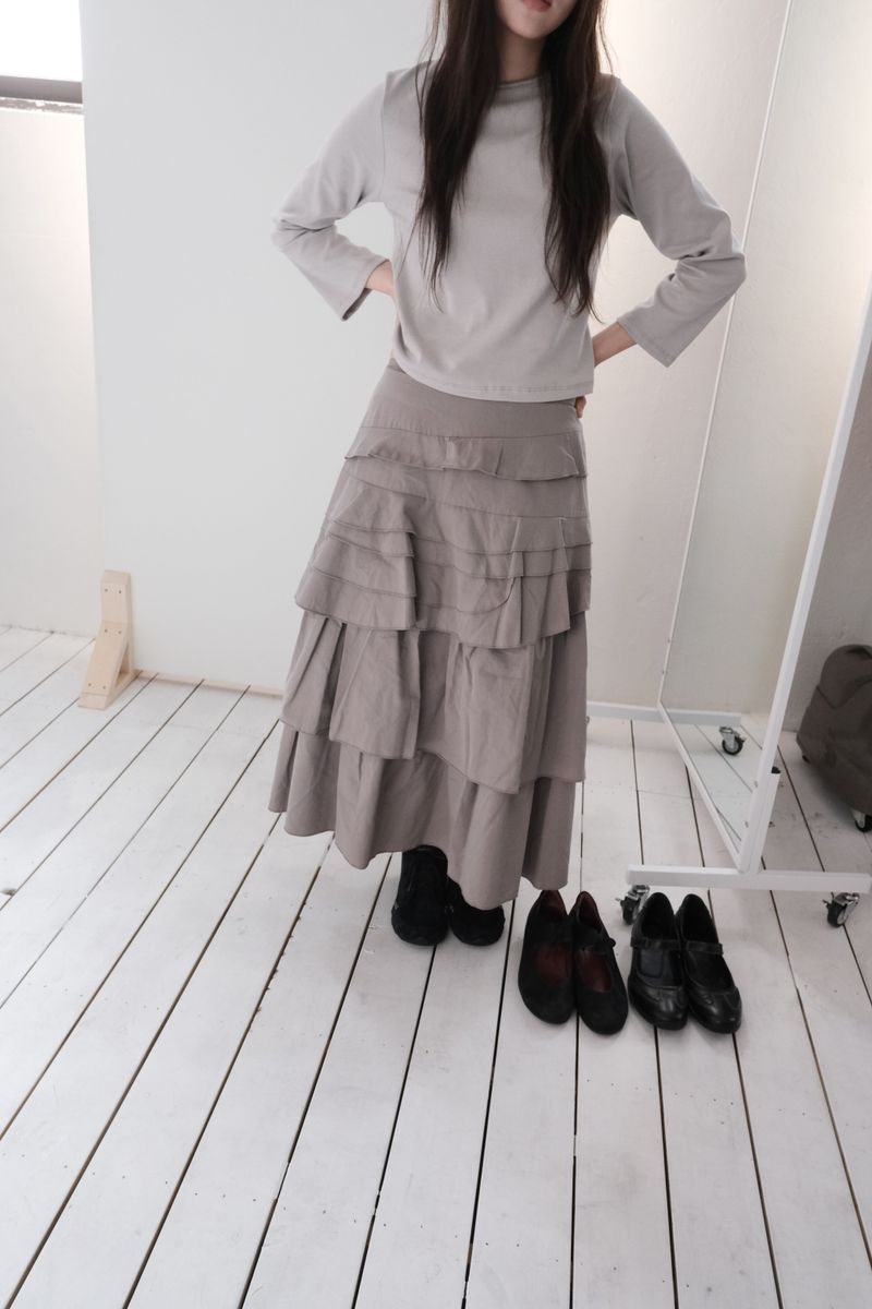 callhag（コールハグ）の「layer maxi skirt (3c)（Skirts）」