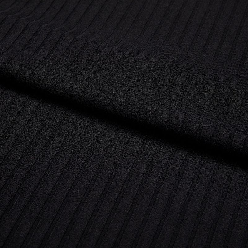 harris silky turtle neck long sleeve black