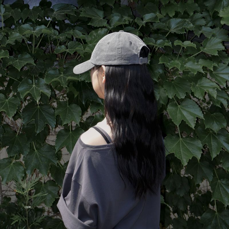 Little-dreamer washed ball cap_charcoal
