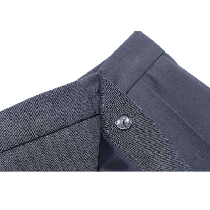 CHAIN PLEATS LAP SKIRT GRAY