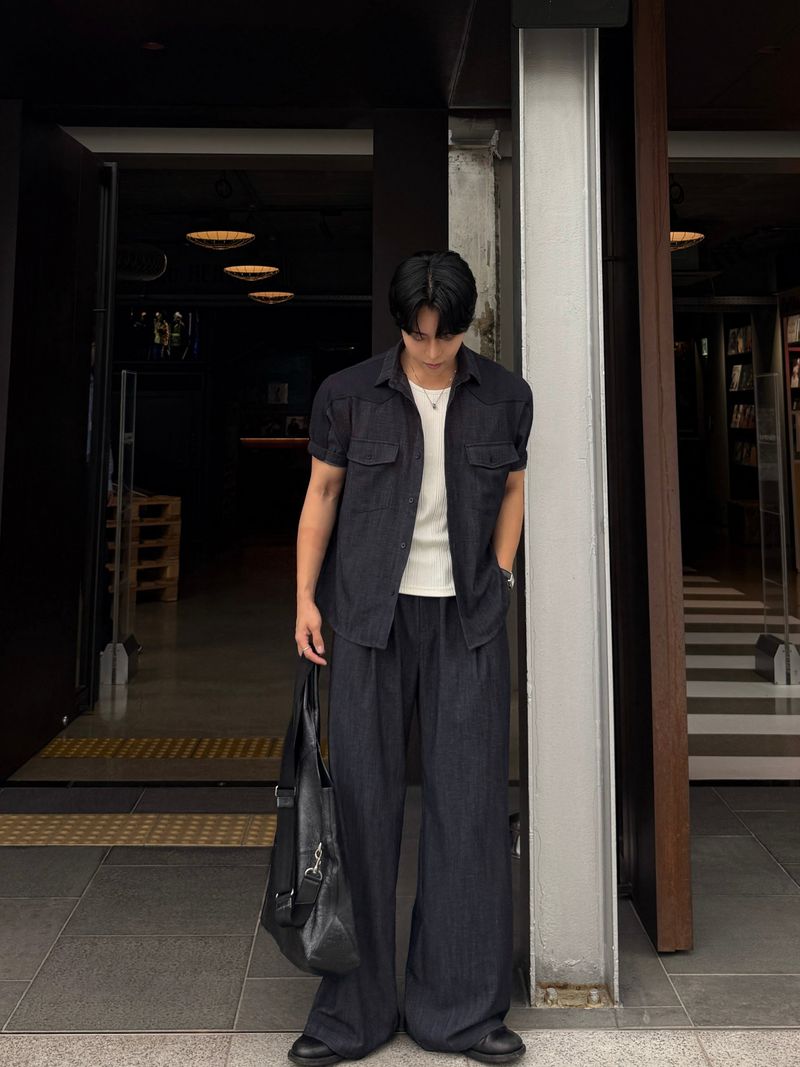 Mir banding denim pants