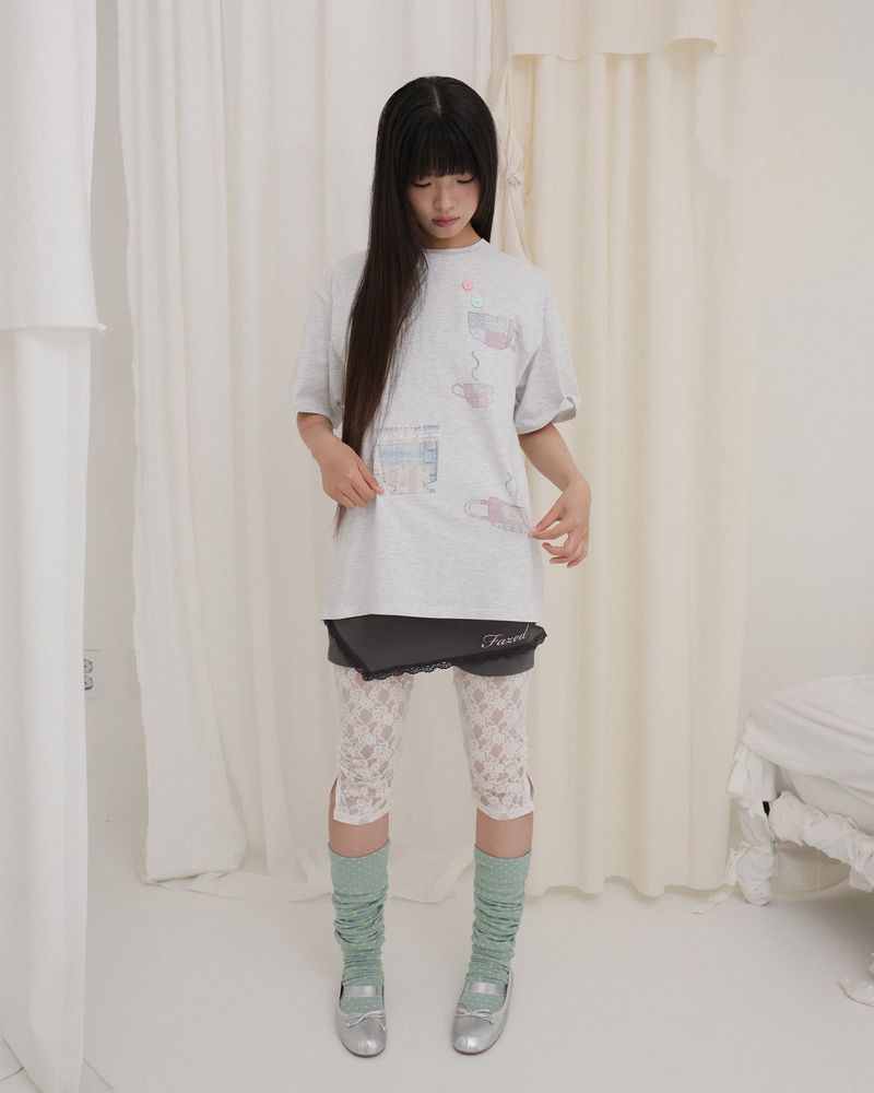 APRON MICRO PANTS / GREY