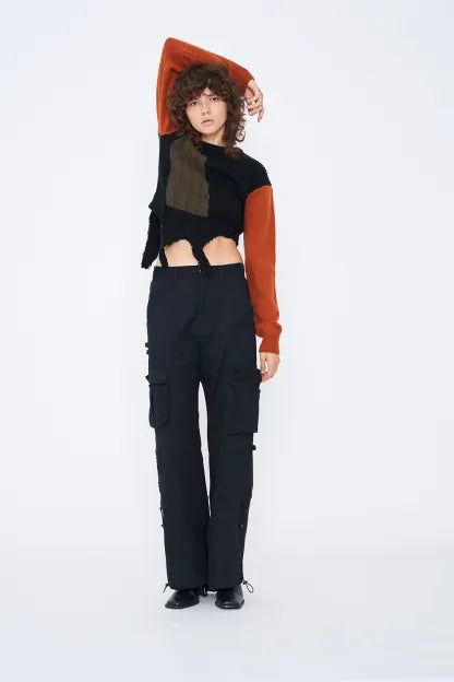 SWITCHING COLOR KNIT