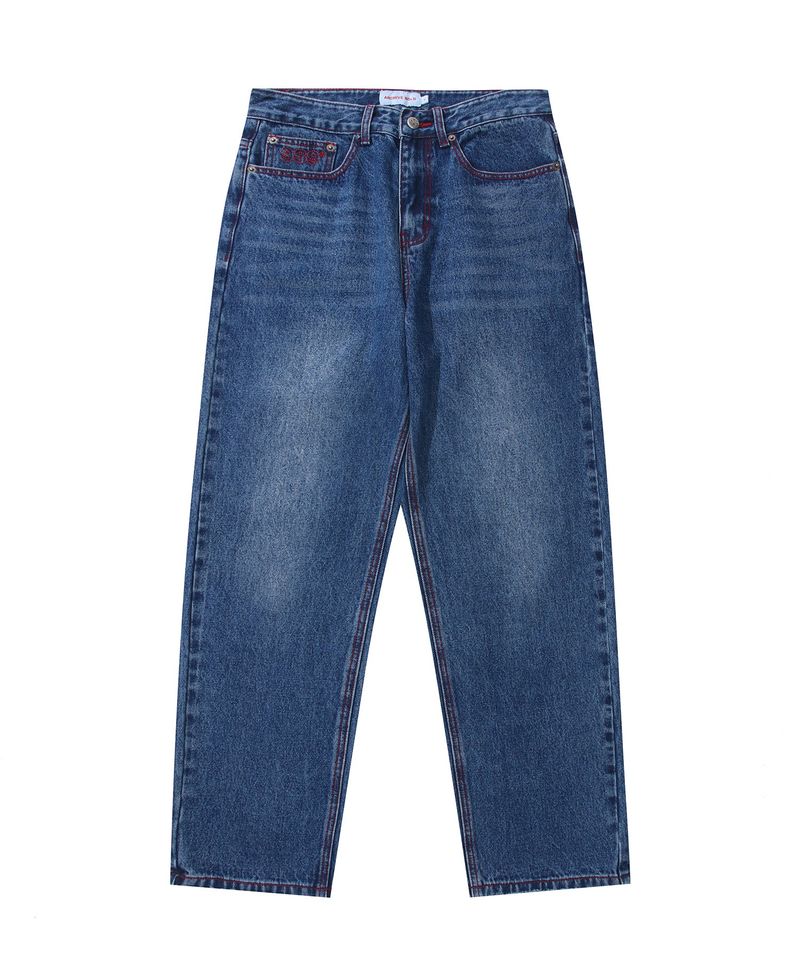 ARCHIVE BOLD（アーカイブボールド）の「RED STITCH DENIM PANTS (BLUE)（Pants）」