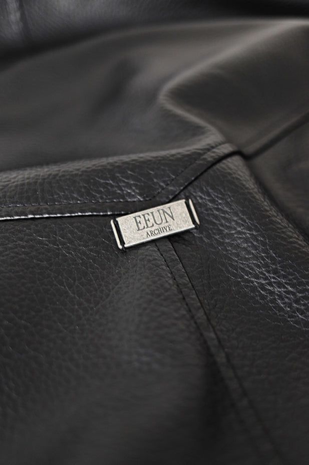 26SS★ [ EEUN MADE] Biker clip leather jumper