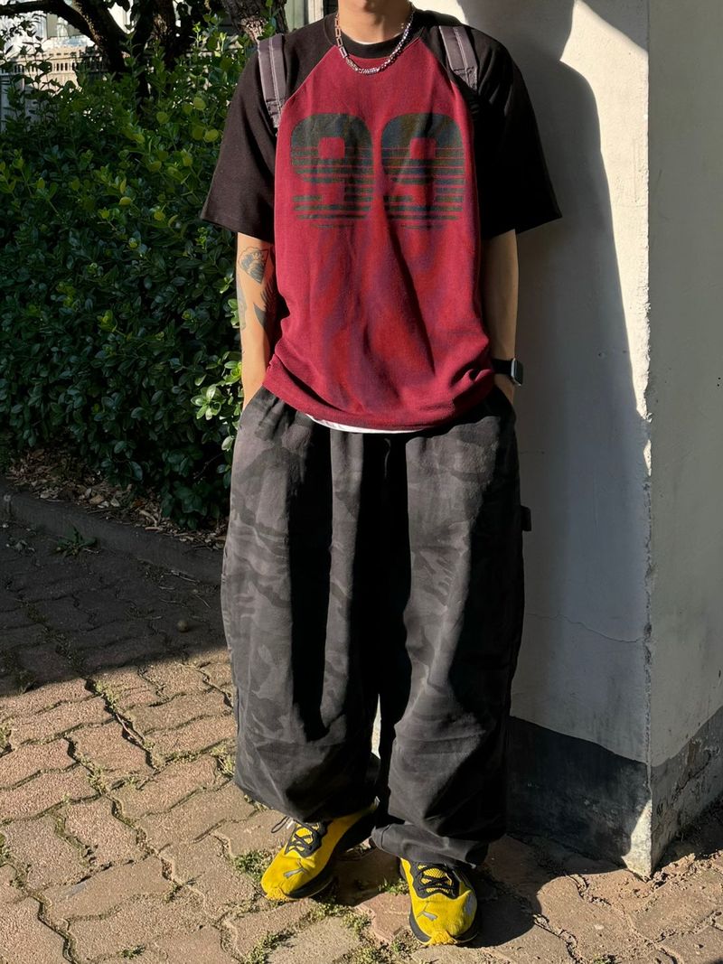 Camoufalge Carpenter Balloon Pants 2C