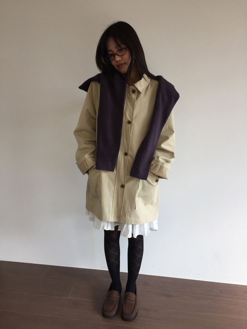 Liam Solid Half Coat (3color)
