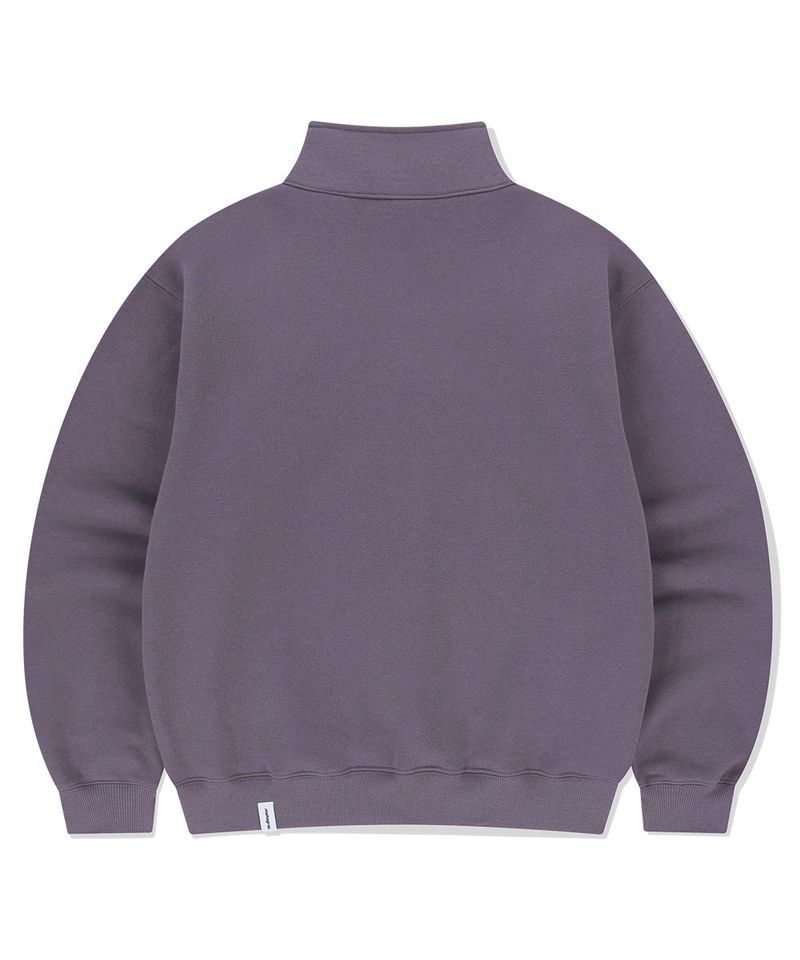 ARCH LOGO APPLIQUE HALF ZIP-UP SWEATSHIRT