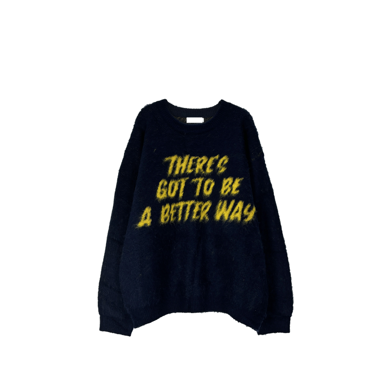 lettering brush knit